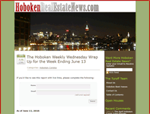 Tablet Screenshot of hobokenrealestatenews.com